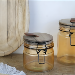 Glass Spice Jar Set - 4 Pieces 